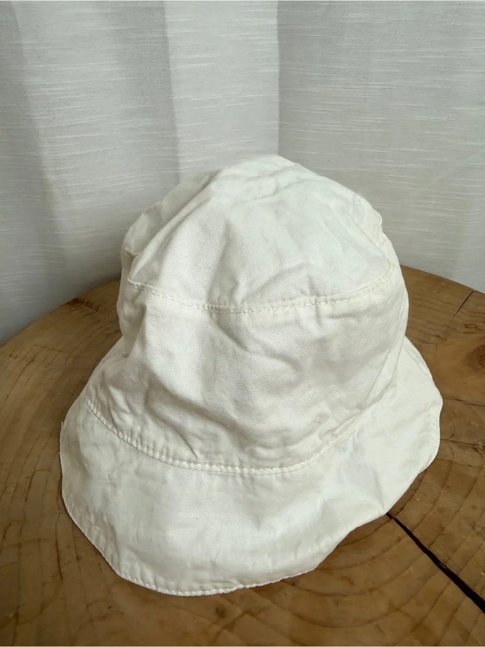 H&M White Cotton Bucket Sun Hat Baby Toddler | Size 18M–2T